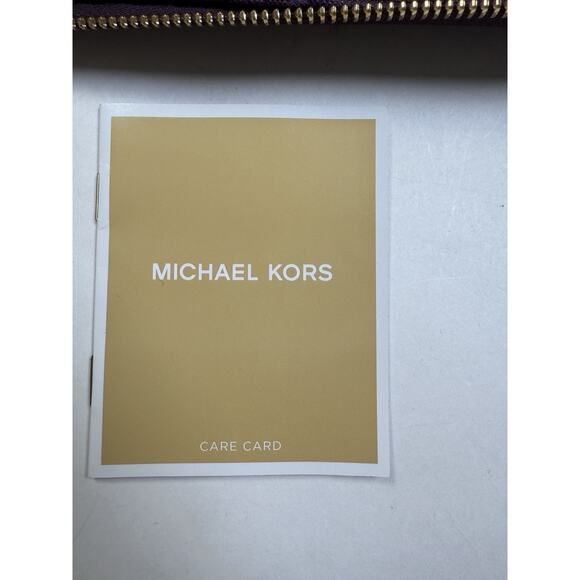 Michael Kors Continental Wallet Wristlet Leather Violet Purple Jet Set Travel - Picture 4 of 9